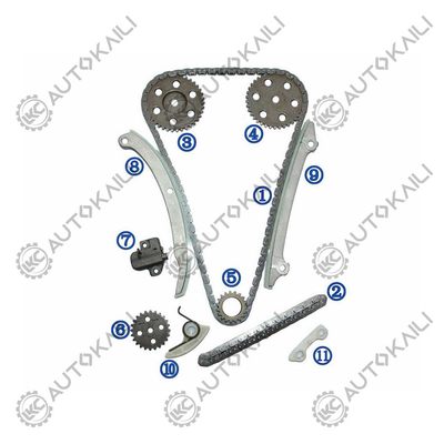 Un ensemble de chaînes de synchronisation en plastique PA66 / PA46 pour Ford FOCUS 2.0L 121CID DURATEC DOHC 16V L4 2005-2011