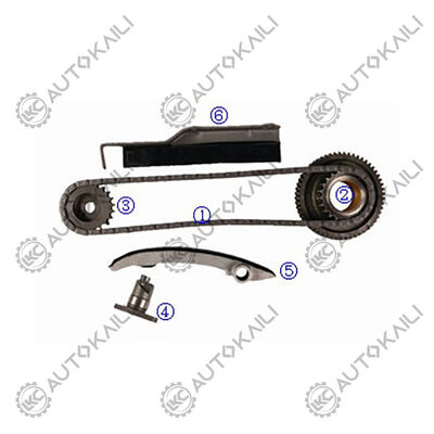 Kit de chaîne de chronométrage en plastique PA66 / PA46 Pour L200 4WD Diesel 4M40T 2.8L 03-06