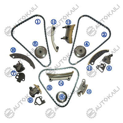 Kit de distribution en plastique PA66 / PA46 pour Saab 9-3 YS3F Turbo V6 essence B284L / B284R 2.8L 06-09