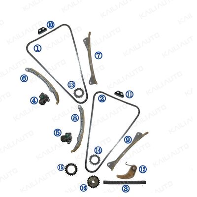Kit de chaîne de synchronisation en plastique PA66 / PA46 pour Genesis G6DJ 3.8L 12-14