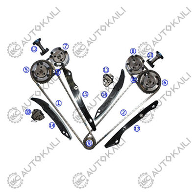 Kit de la chaîne de chronométrage pour Ford 302CU. IN. V8 GAS DOHC Coyote à essence 5.0L 13-15