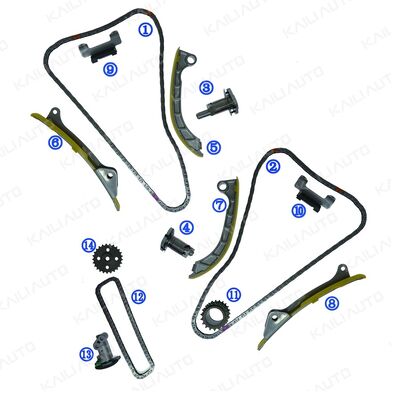 Kit de chaîne de distribution en plastique PA66/PA46 pour Hyundai Genesis G80 V8 G8BE 5.0L17-20