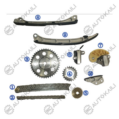 Kit de chaîne de distribution en plastique PA66 / PA46 pour MAZDA CX-5 KE Diesel SHY4/SHY6 2.2L 12-18
