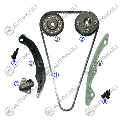 Le kit de la chaîne de chronométrage pour le Mirage / SPACE STAR Hatchback ((A0_A A05A LA) (A05A) 71HP essence 1.0L 12-