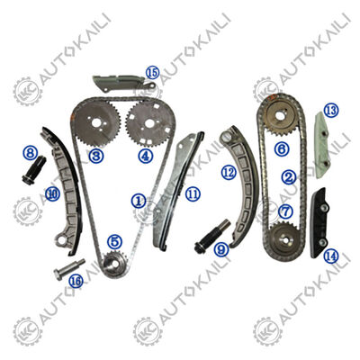 Kit de chaîne de distribution en plastique PA66 / PA46 pour MITSUBISHI EURO V FUSO essence 4P10 3.0L 11-