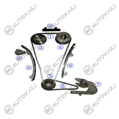 Plastic PA66 / PA46 Timing Chain Kit For NISSAN Altima GAS DOHC  Petrol QR25DE  2.5L  02-06