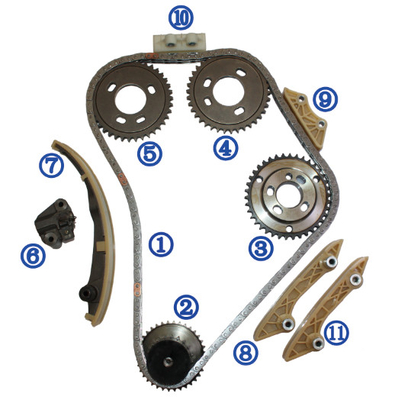 Le kit à chaînes de synchronisation pour la salle Turnier de FORD MONDEO TRANSITENT Van Engine TDDI/TDCI/TDE/TD/DI 2.0/2.2/2.4 1102609 2*132L