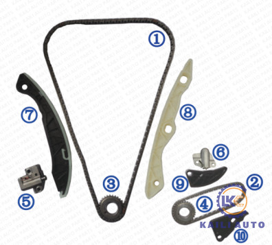 Kit à chaînes de synchronisation pour le moteur G4KE 2.4L 24321-25000 9*180L de HYUNDAI KIA Sonata IX35 Santa Fe KIA Sportage Sorento K5