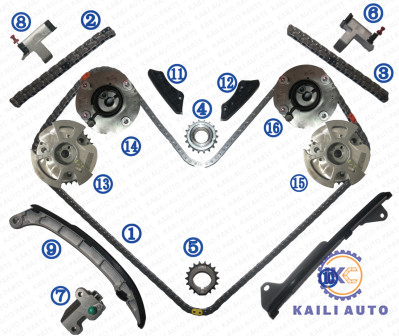 Kit à chaînes de synchronisation 4RUNNER 4.0L 13506-31040 178L 13507-31020 46L du croiseur VVT des FJ de toundra de TOYOTA