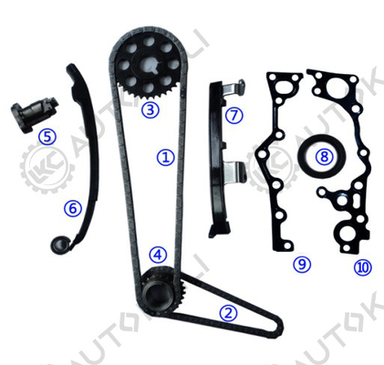 Kit de chaîne de chronométrage pour TOYOTA 2TZ-FE 2.4L EMINA/ESTIMA/PREVIA/LUCIDA DOHC 16V 94-99 13506-75010 102L