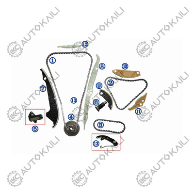 Kit de la chaîne de chronométrage Pour AUDI/VW EA888 ((troisième et demi) AUDI A4 (8K2 B8) 1.8/2.0 A5 (8T3) 1.8/2.0 TFSI 15- 06K109158AD 8*170