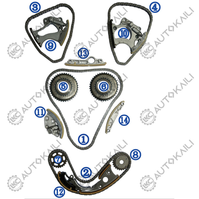 Kit de chaîne de chronométrage pour AUDI A7 4GA CNYA 150KW 2.8L 10-14 A6L 4X8/ C7 CNYB 162KW 2.8L 12-16 06E109465BC 108L