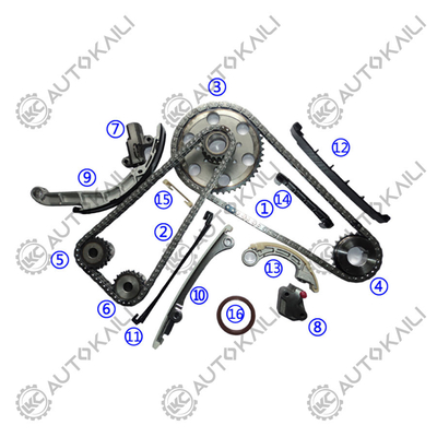 La chaîne de réglage du temps pour le pick-up NISSAN YD25DDTI unique NAVARA D40 2.5 dCi 2488CC YD25DDTI 05.7-10.12 PATHFINDER III (R51) 2.5 dCi 2488CC YD25DDTi 05.1-08.9 PATHFINDER III (R51) 2.5 dCi 2488CC YD25