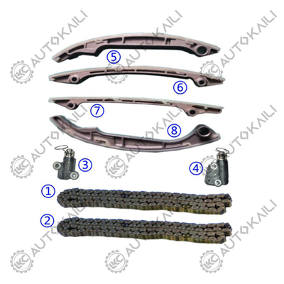 Kit de chaîne de chronométrage Pour NISSAN Titan VK56DE V8 5.6L 5552cc 04-10 Armada VK56DE V8 5.6L 5552cc 05-10 Pathfinder VK56DE V8 5.6L 5552cc 08-10