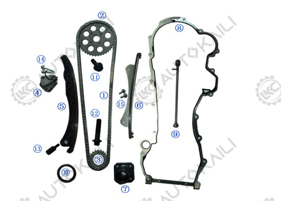 La chaîne de réglage du temps en fer pour OPEL/VAUXHALL AGILA Z 13 DT / Z 13 DTJ 1248CC 03.8- ASTRA H / Mk V Z 13 DTH 1248CC 04.1-09.5