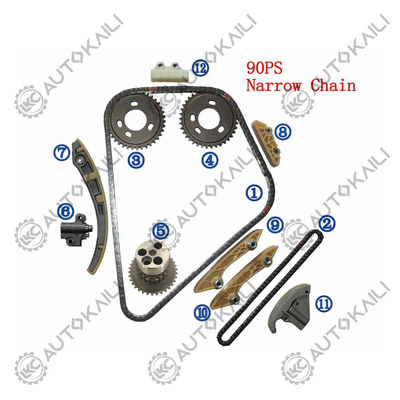 Plastique PA66 / PA46 Kit de la chaîne de chronométrage Pour Mondeo Mk III (B5Y) DI / TDDi / TDCi 2.0 00-03