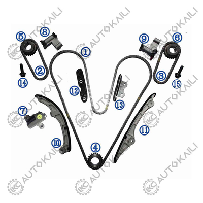 Kit de chaîne de distribution pour 3.5- W, C 3496cc VVT V6 N7WGE 2007-10 Edge07-10, Flex non turbo 09-10 Flex turbo 09, Fusion 07-09, Taurus 09, Taurus X 08-09
