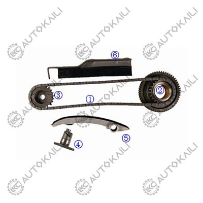 Kit de chaîne de chronométrage en plastique PA66 / PA46 Pour L200 4WD Diesel 4M40T 2.8L 03-06