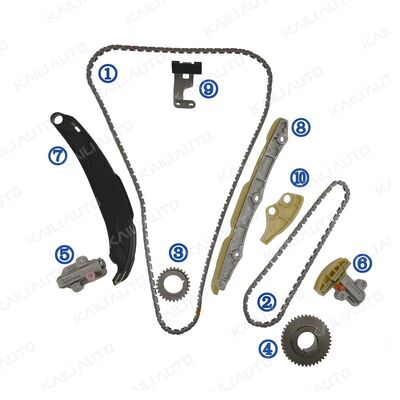 Plastique PA66 / PA46 Kit de chaîne de chronométrage pour Santa Fe G4KM/G4KN 2.5T 24-