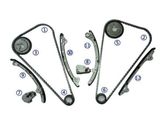 Le kit de chaîne de chronométrage en plastique PA66 / PA46 pour INFINITI FX45 VK45DE