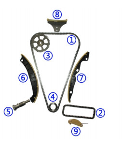 Kit à chaînes 10025619 8*136L 10049204 8*52L de synchronisation de moteur de ROEWE 15S4U 15S4G