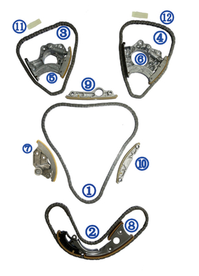Assemblée à chaînes de synchronisation AUDI 3.0TFSI 06E109465Because