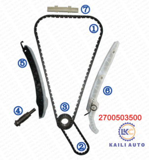 Kit à chaînes de synchronisation pour le moteur M274 M270 1.6T/2.0T 0009933978 du BENZ C200 C300 E200 A180 B180 A260 CLA180 CLS GLA200 GLA260