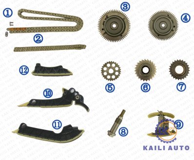 Kit à chaînes de synchronisation pour le DIESEL OM654.920 10-16/10-17 A0019930576 102L A0009936000 62L du BENZ E-CLASS 2.0L 150HP/194HP