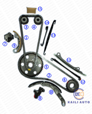 ORIENTEUR de châssis de MURANO II NP300 NAVARA NISSAN Engine Timing Chain Platform III YD25 13028-EB70A 94L 13070-4KV0A