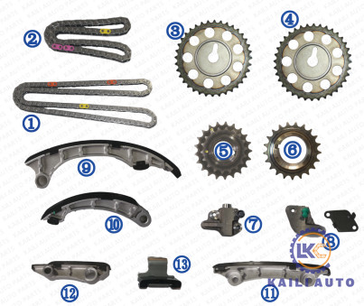 Chaîne Kit For TOYOTA FORTUNER HILUX INNOVA 13507-0E010 116L 13550-0E010 de synchronisation de 1GD 2GD 2.8T